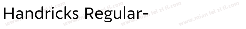 Handricks Regular字体转换